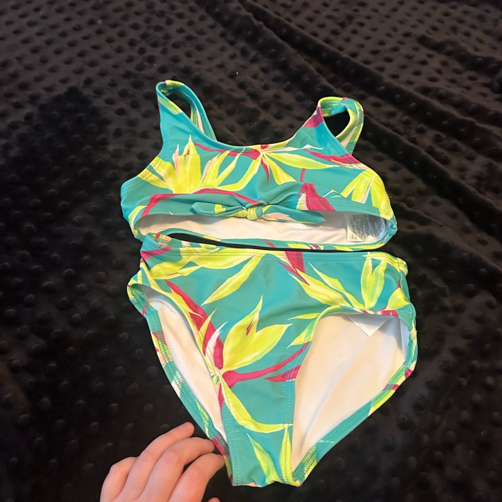 Old Navy Kids Bikini in Teal and Yellow